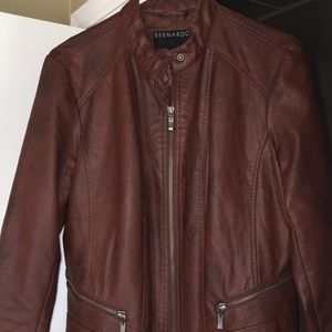 Faux leather jacket
